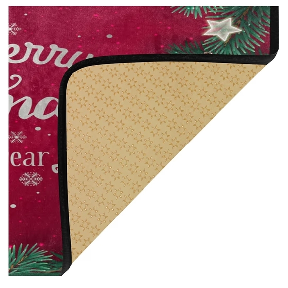 Festive Red Christmas Rug - Picture 5 of 5